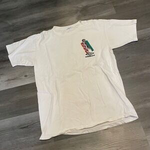 Vintage Umbro One World One Game Soccer Graphic T-Shirt White Mens Large 90s